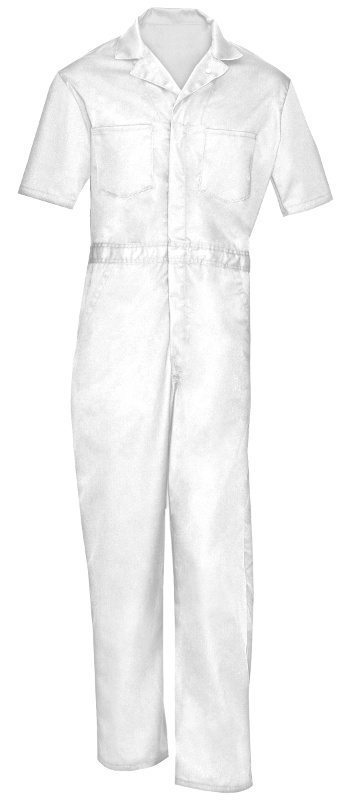 white cotton overalls